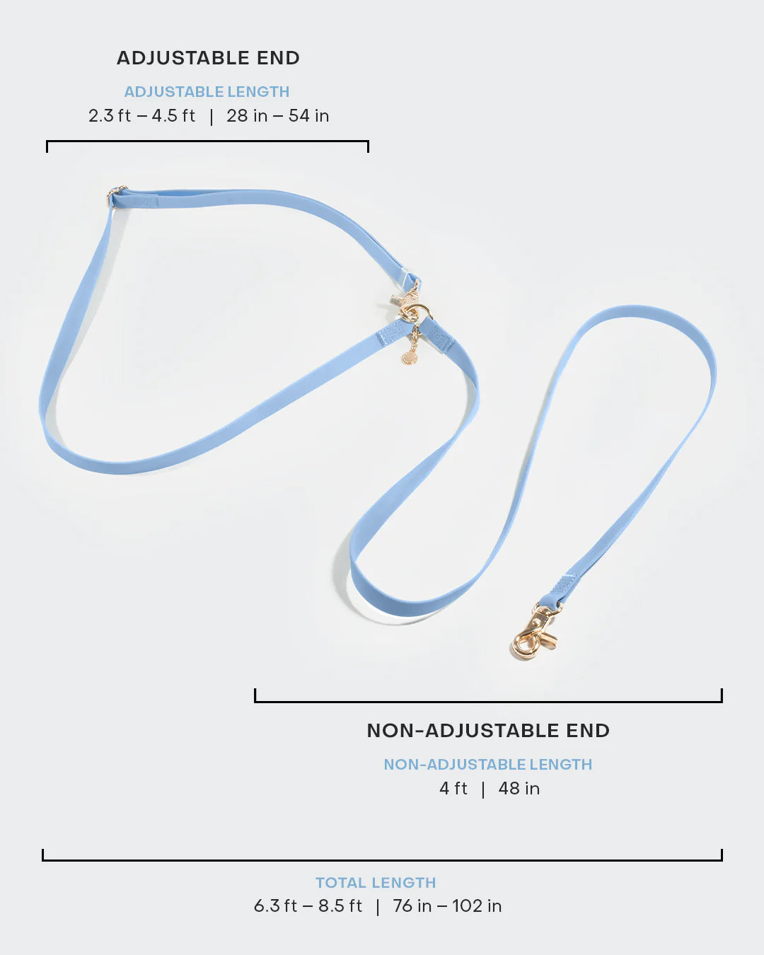 Cloud White 4-in-1 Convertible Hands Free Cloud Dog Leash