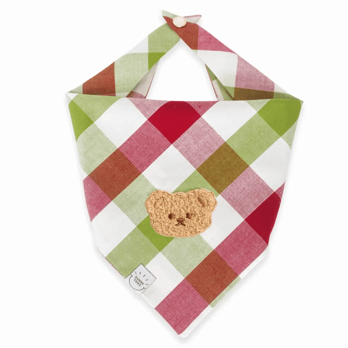 Picnic Plaid Teddy Bear Dog Bandana