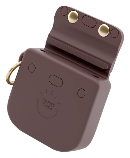 Espresso Brown Snap Dog Treat Pouch