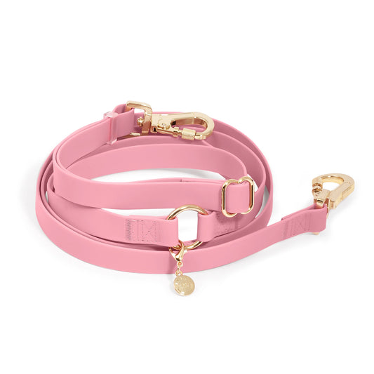 Perfect Pink Wide Twist Lock 4-in-1 Convertible Hands Free Cloud Dog Leash