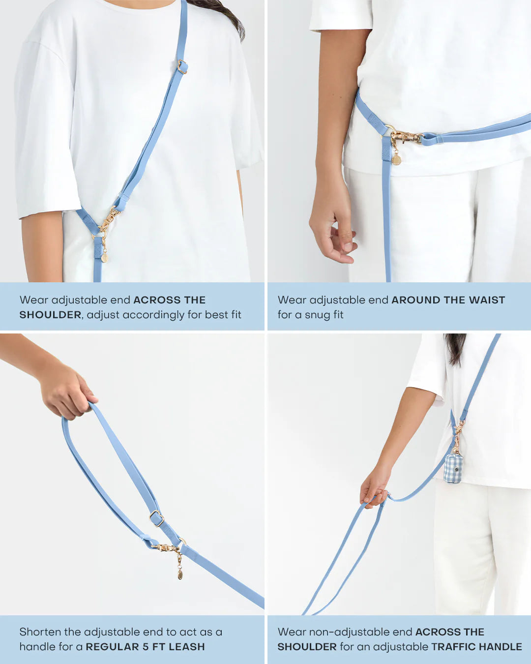 Lunar Glow 4-in-1 Convertible Hands Free Cloud Dog Leash